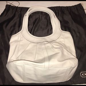 Coach White Leather shoulder bag